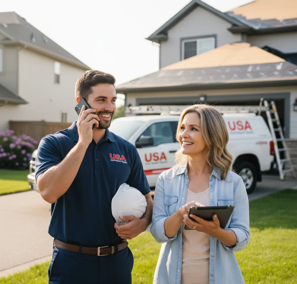 USA Roof Repair Experts customer support in Veneta